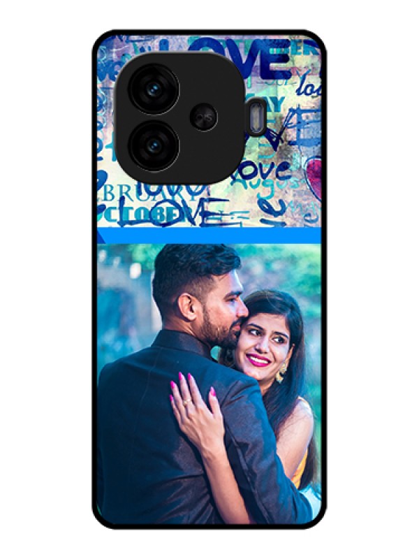 Custom iQOO Neo 10R 5G Custom Glass Phone Case - Colorful Love Design