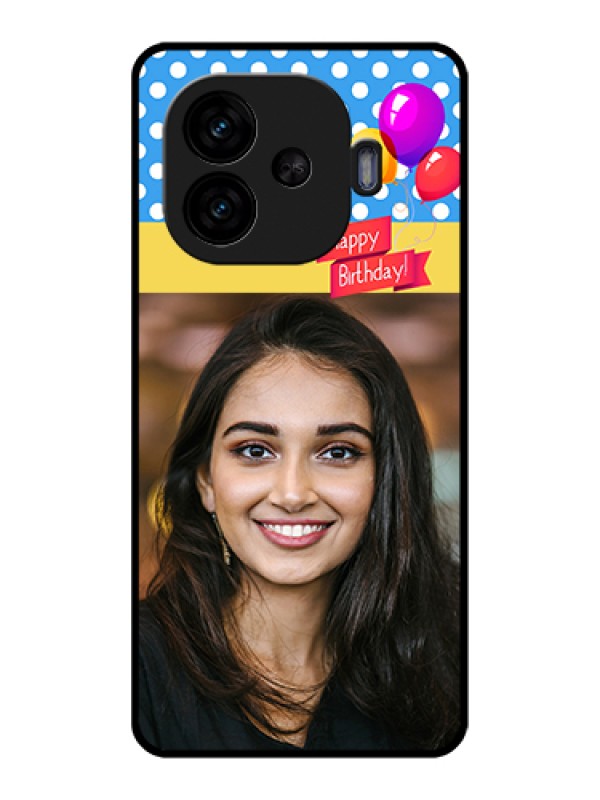 Custom iQOO Neo 10R 5G Custom Glass Phone Case - Happy Birthday Design