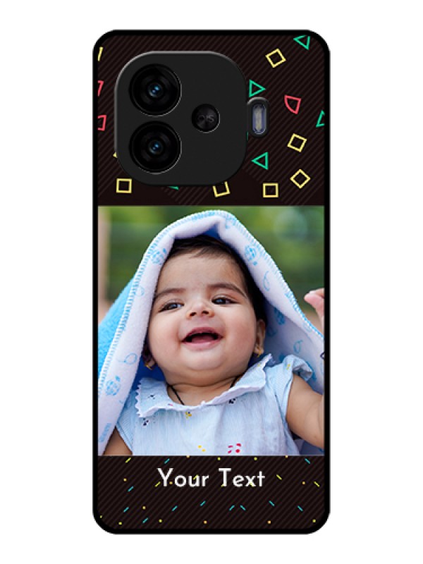 Custom iQOO Neo 10R 5G Custom Glass Phone Case - With Confetti Birthday Design