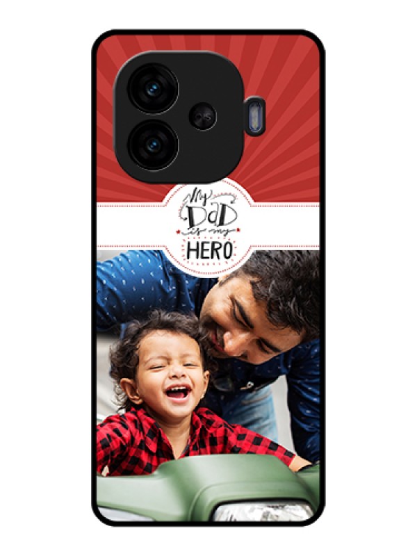 Custom iQOO Neo 10R 5G Custom Glass Phone Case - My Dad Hero Design