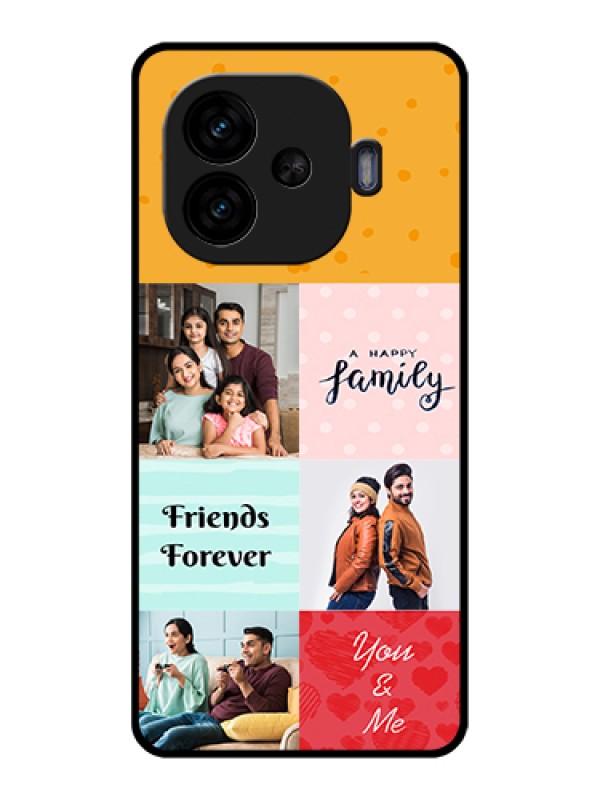 Custom iQOO Neo 10R 5G Custom Glass Phone Case - Images With Quotes Design