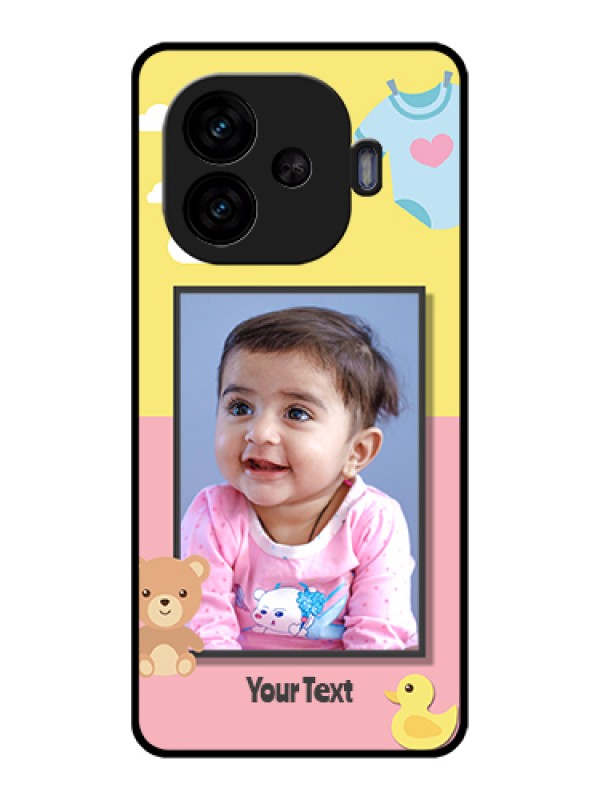Custom iQOO Neo 10R 5G Custom Glass Phone Case - Kids 2 Color Design
