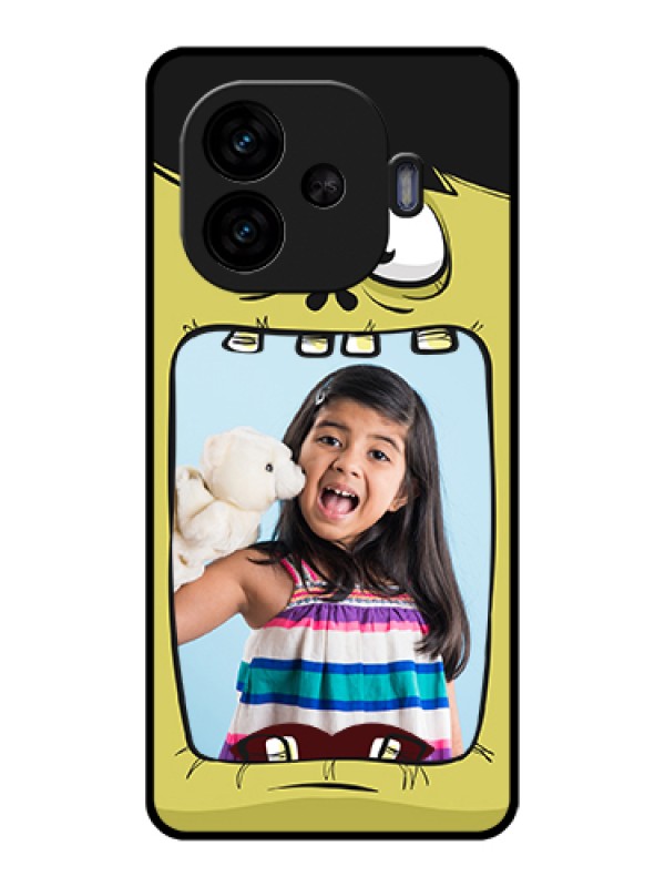 Custom iQOO Neo 10R 5G Custom Glass Phone Case - Cartoon Monster Back Case Design