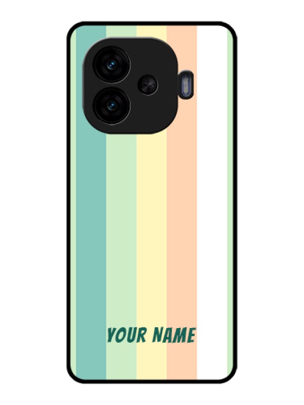Custom iQOO Neo 10R 5G Custom Glass Phone Case - Multi - Colour Stripes Design