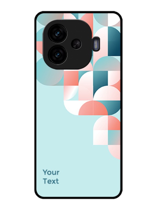 Custom iQOO Neo 10R 5G Custom Glass Phone Case - Stylish Semi - Circle Pattern Design
