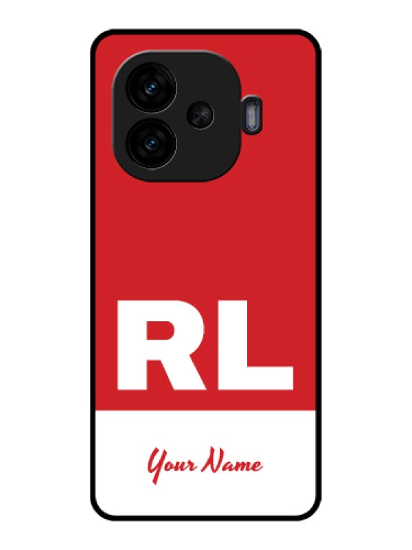 Custom iQOO Neo 10R 5G Custom Glass Phone Case - Dual Tone Custom Text Design