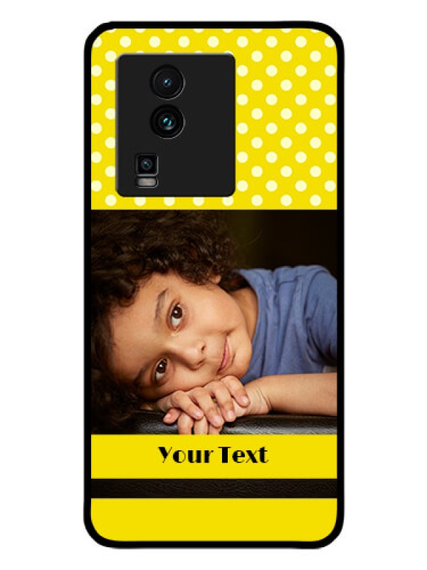 Custom iQOO Neo 7 5G Custom Glass Phone Case - Bright Yellow Case Design