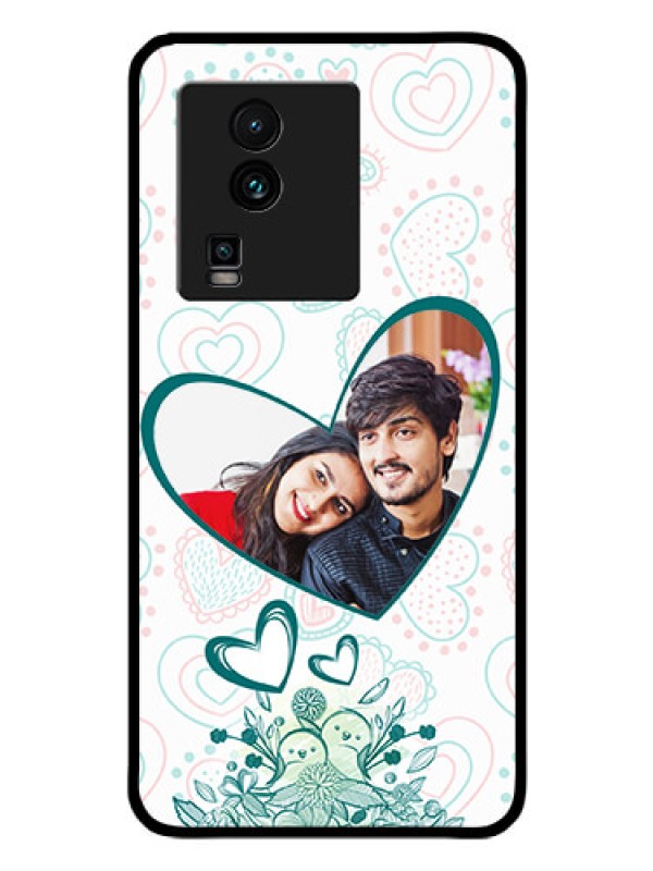 Custom iQOO Neo 7 5G Photo Printing on Glass Case - Premium Couple Design