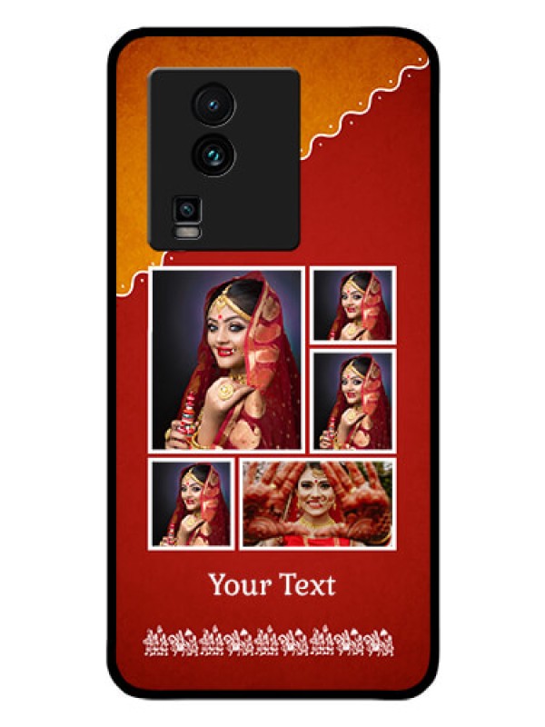 Custom iQOO Neo 7 5G Personalized Glass Phone Case - Wedding Pic Upload Design