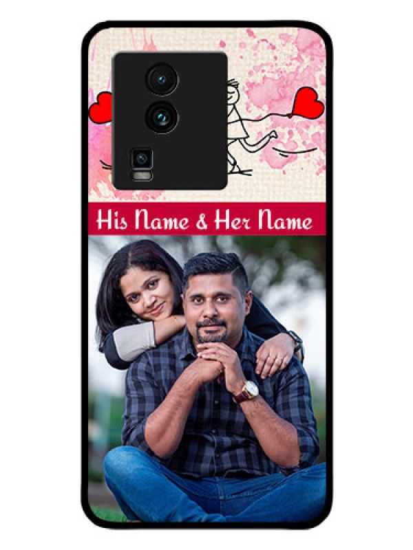Custom iQOO Neo 7 5G Photo Printing on Glass Case - You and Me Case Design