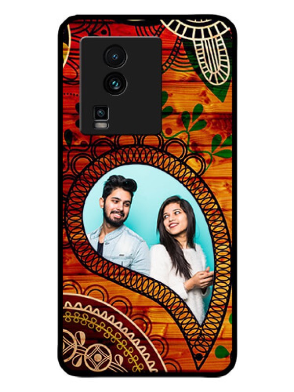 Custom iQOO Neo 7 5G Personalized Glass Phone Case - Abstract Colorful Design