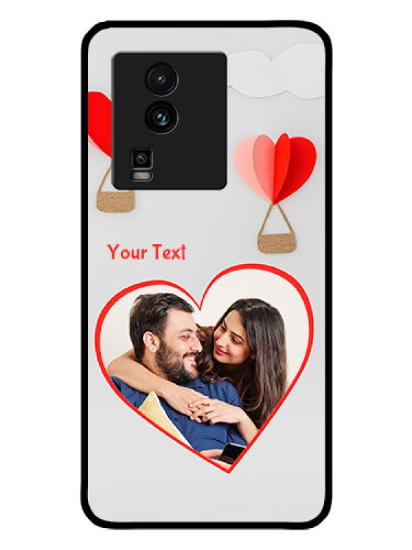 Custom iQOO Neo 7 5G Custom Glass Mobile Case - Parachute Love Design