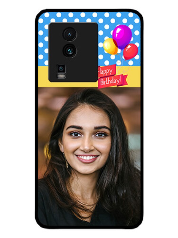 Custom iQOO Neo 7 5G Custom Glass Mobile Case - Happy Birthday Design
