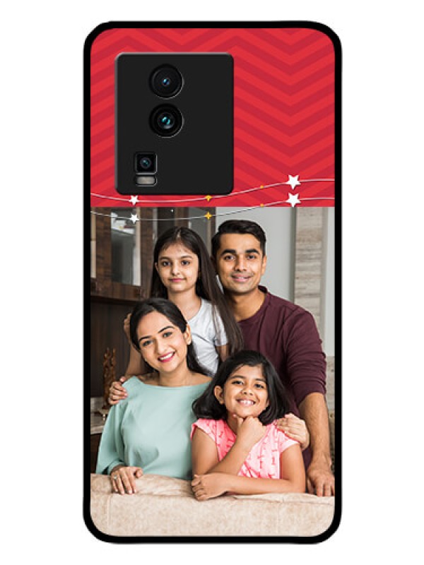 Custom iQOO Neo 7 5G Personalized Glass Phone Case - Happy Family Design