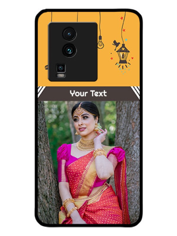 Custom iQOO Neo 7 5G Custom Glass Mobile Case - with Family Picture and Icons