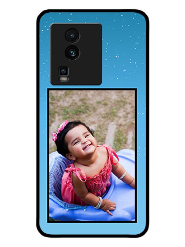 Custom iQOO Neo 7 5G Custom Glass Mobile Case - Wave Pattern Colorful Design