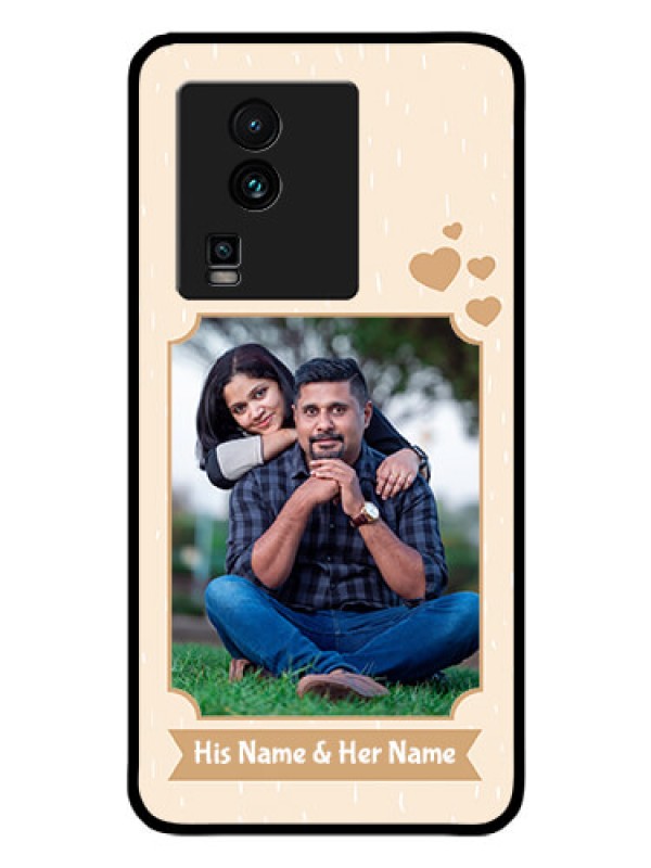 Custom iQOO Neo 7 5G Custom Glass Phone Case - with confetti love design