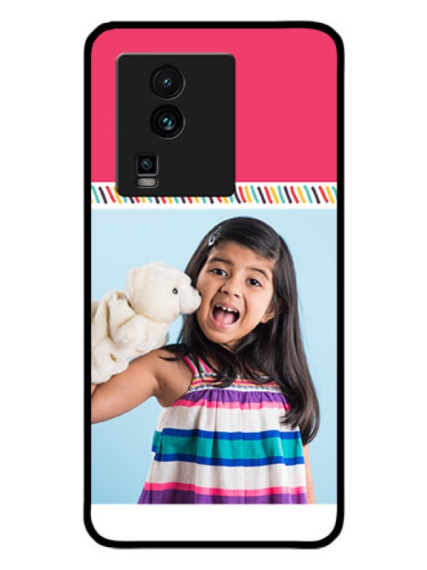 Custom iQOO Neo 7 5G Personalized Glass Phone Case - Line art design