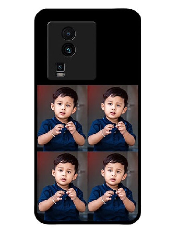 Custom iQOO Neo 7 5G 4 Image Holder on Glass Mobile Cover
