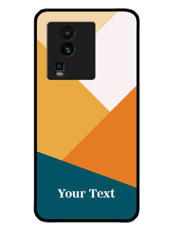 Custom iQOO Neo 7 5G Personalized Glass Phone Case - Stacked Multi-colour Design