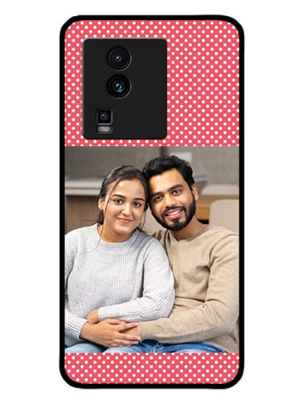 Custom iQOO Neo 7 Pro 5G Custom Glass Phone Case - White Dotted Design