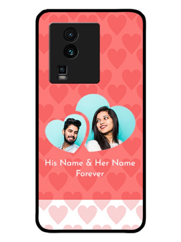 Custom iQOO Neo 7 Pro 5G Personalized Glass Phone Case - Couple Pic Upload Design