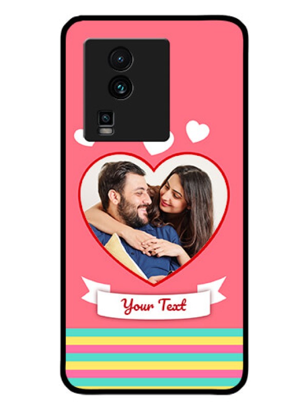 Custom iQOO Neo 7 Pro 5G Photo Printing on Glass Case - Love Doodle Design