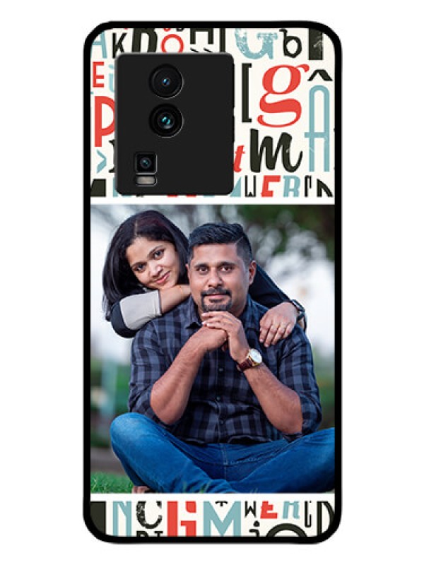 Custom iQOO Neo 7 Pro 5G Personalized Glass Phone Case - Alphabet Design