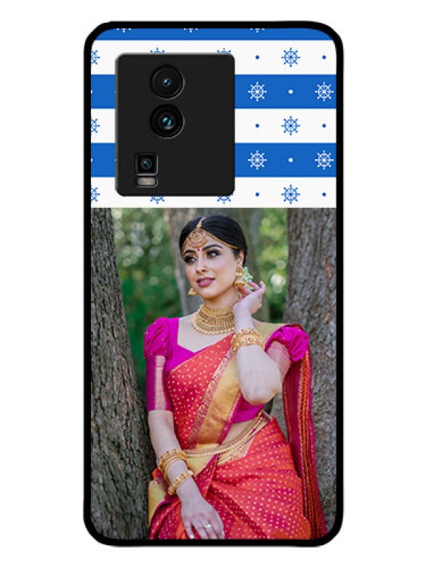 Custom iQOO Neo 7 Pro 5G Photo Printing on Glass Case - Snow Pattern Design