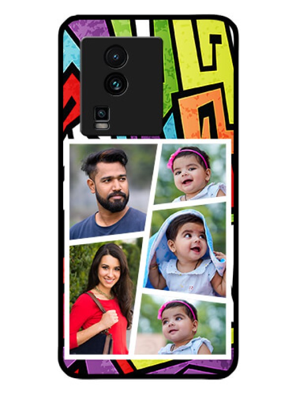 Custom iQOO Neo 7 Pro 5G Custom Glass Phone Case - Graffiti pattern Design