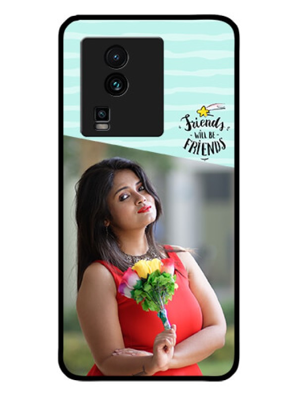 Custom iQOO Neo 7 Pro 5G Custom Glass Phone Case - Friends Picture Icon Design