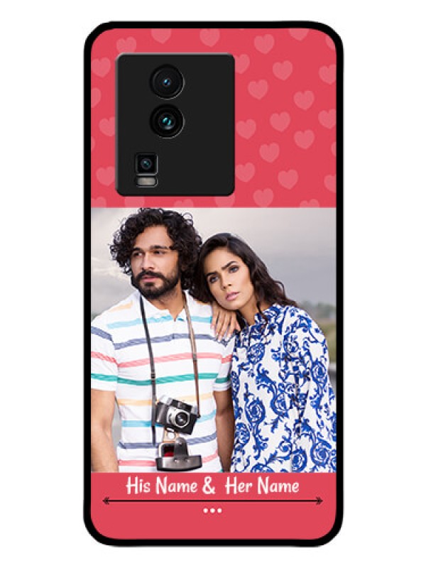 Custom iQOO Neo 7 Pro 5G Photo Printing on Glass Case - Simple Love Design