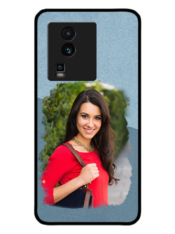 Custom iQOO Neo 7 Pro 5G Custom Glass Mobile Case - Grunge Line Art Design