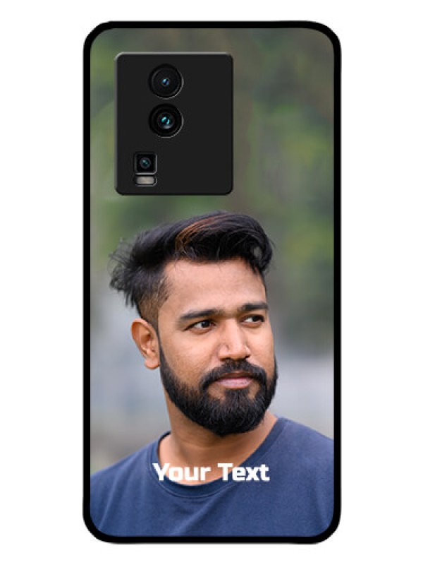 Custom iQOO Neo 7 Pro 5G Glass Mobile Cover: Photo with Text