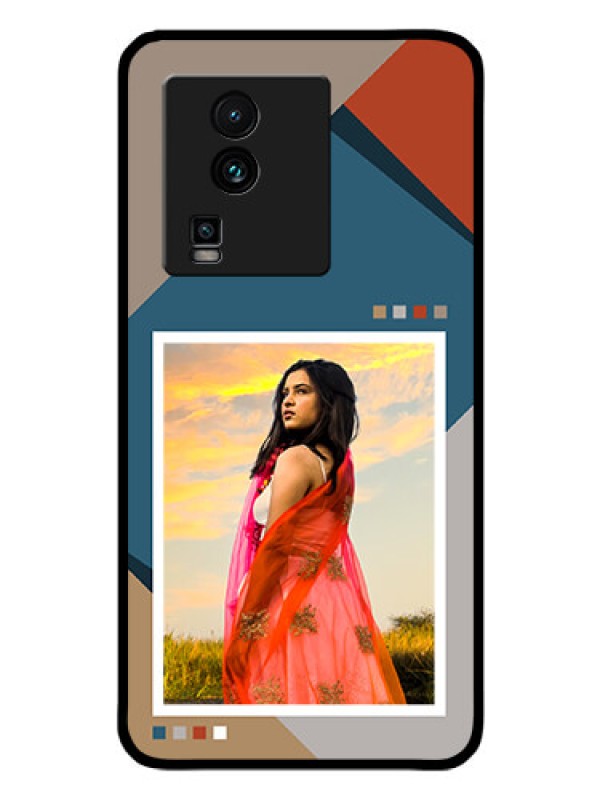 Custom iQOO Neo 7 Pro 5G Personalized Glass Phone Case - Retro color pallet Design