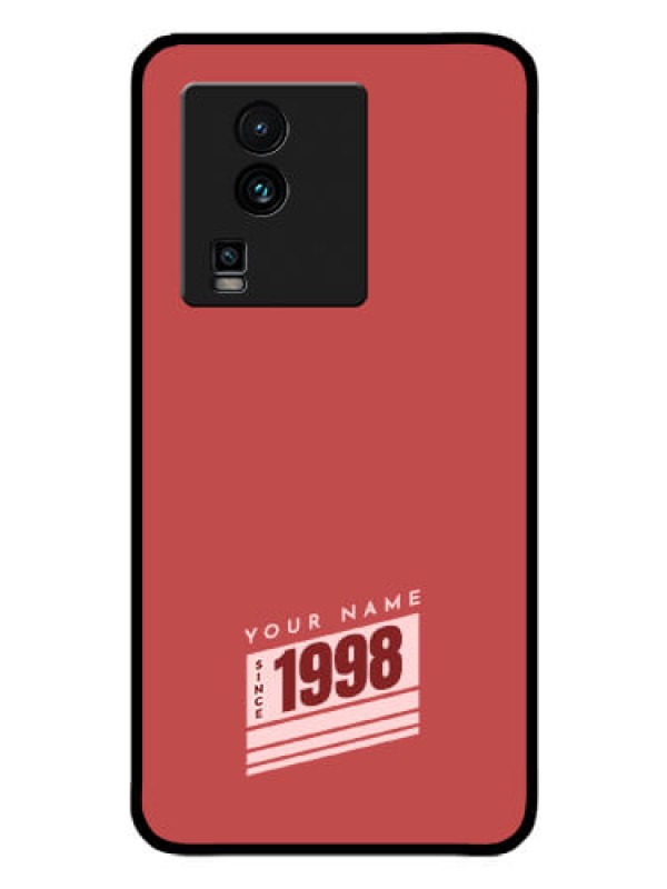 Custom iQOO Neo 7 Pro 5G Custom Glass Phone Case - Red custom year of birth Design