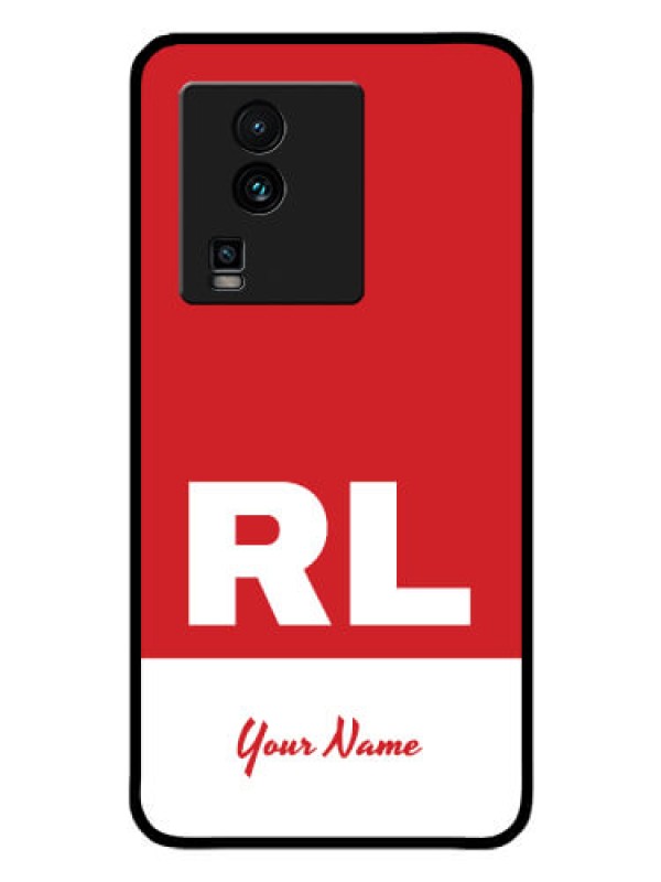 Custom iQOO Neo 7 Pro 5G Personalized Glass Phone Case - dual tone custom text Design