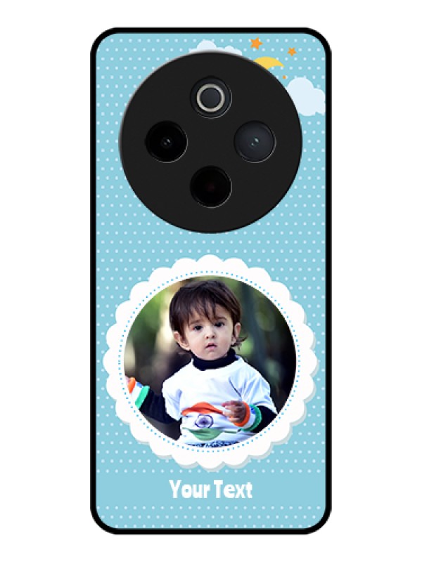 Custom iQOO Z10 5G Custom Glass Phone Case - Violet Pattern Design