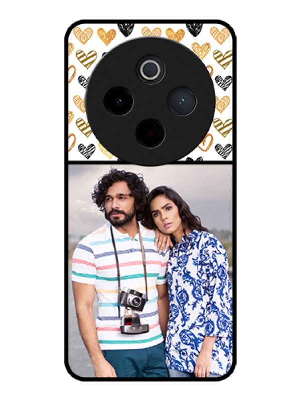 Custom iQOO Z10 5G Custom Glass Phone Case - Love Symbol Design