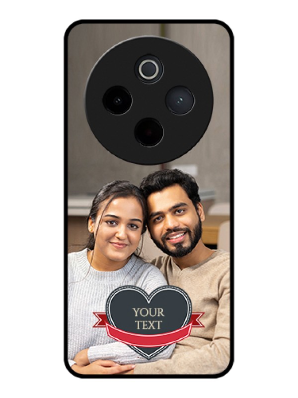 Custom iQOO Z10 5G Custom Glass Phone Case - Just Married Couple Design