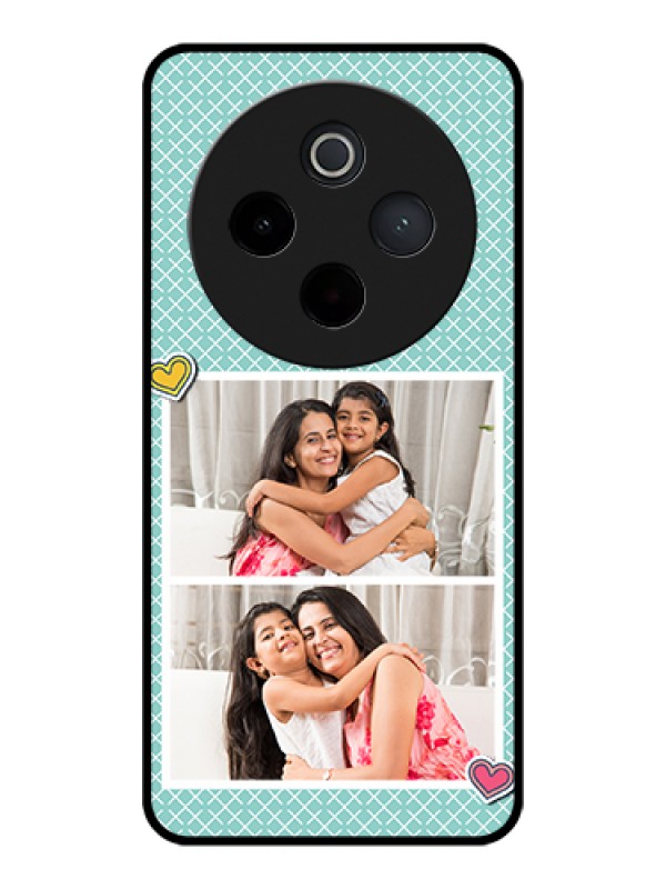 Custom iQOO Z10 5G Custom Glass Phone Case - 2 Image Holder With Pattern Design