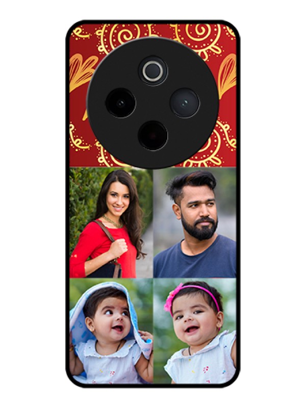 Custom iQOO Z10 5G Custom Glass Phone Case - 4 Image Traditional Design