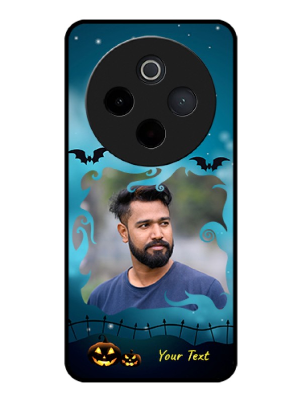 Custom iQOO Z10 5G Custom Glass Phone Case - Halloween Frame Design