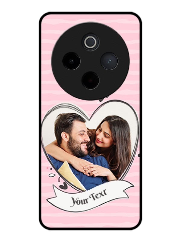 Custom iQOO Z10 5G Custom Glass Phone Case - Vintage Heart Design