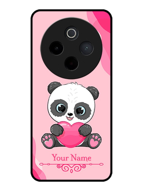 Custom iQOO Z10 5G Custom Glass Phone Case - Cute Panda Design