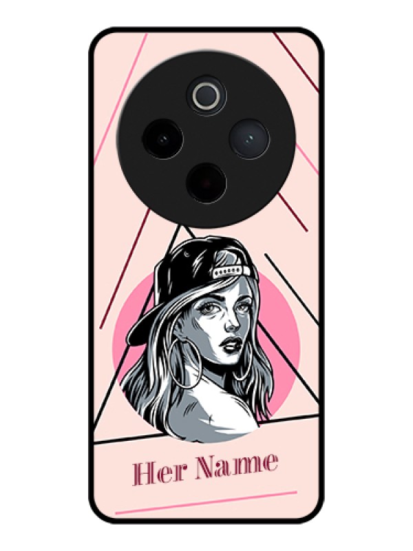 Custom iQOO Z10 5G Custom Glass Phone Case - Rockstar Girl Design
