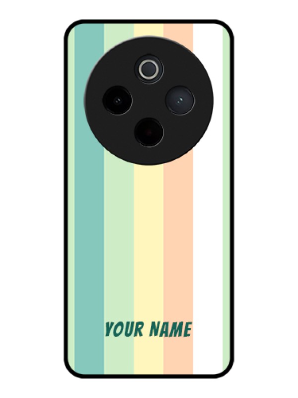 Custom iQOO Z10 5G Custom Glass Phone Case - Multi - Colour Stripes Design