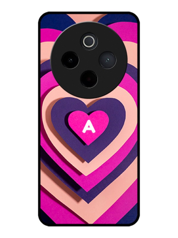 Custom iQOO Z10 5G Custom Glass Phone Case - Cute Heart Pattern Design