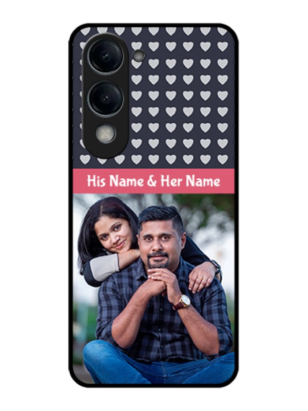 Custom iQOO Z10 Lite Custom Glass Phone Case - Love Symbols Design