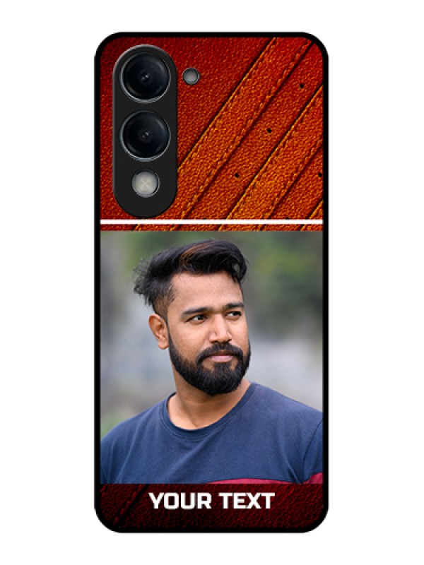 Custom iQOO Z10 Lite Custom Glass Phone Case - Leather Phone Case Design